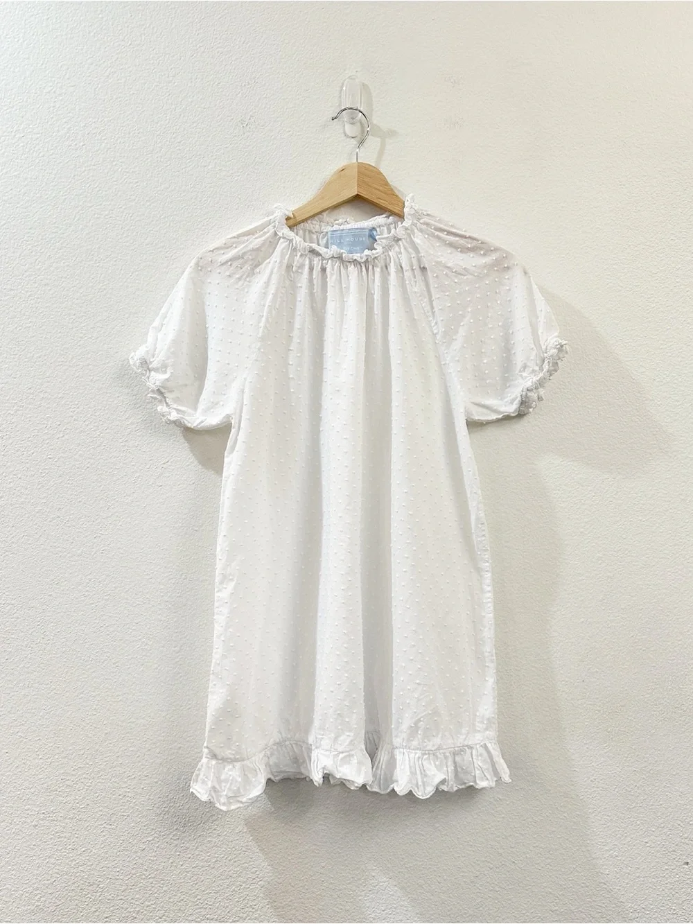 Hill House The Katherine Nap Dress In Sheer White Swiss Dot Size XS - Picture 5 of 13
